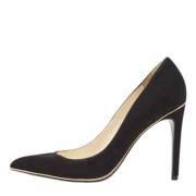 Pre-owned Suede heels Balmain Pre-owned , Black , Dames