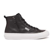 S-Athos Dv Mid - High-top sneakers with side zip Diesel , Black , Here...