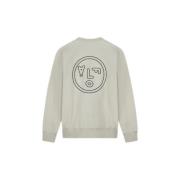 Olaf Face Crewneck Cement Olaf Hussein , Gray , Heren