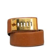 Pre-owned Leather belts Hermès Vintage , Brown , Dames