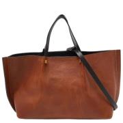 Pre-owned Leather totes Valentino Vintage , Brown , Dames