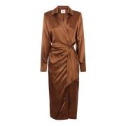 Midi Dresses Crida Milano , Brown , Dames