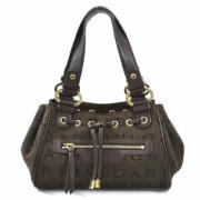 Pre-owned Canvas handbags Bvlgari Vintage , Brown , Dames