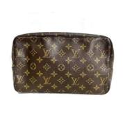 Pre-owned Canvas clutches Louis Vuitton Vintage , Brown , Dames