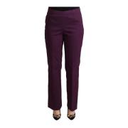 Straight Trousers Bencivenga , Purple , Dames