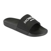 Sandals Moncler , Black , Heren