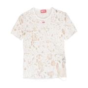 T-Shirts Diesel , White , Dames