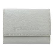 Pre-owned Leather wallets Burberry Vintage , White , Dames