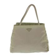 Pre-owned Fabric prada-bags Prada Vintage , Beige , Dames