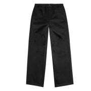 Gabardine pants with elasticated waist Diesel , Black , Heren