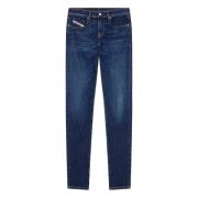 Slim-fit Donkerblauwe Jeans Diesel , Blue , Heren