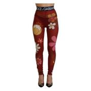 Leggings Dolce & Gabbana , Red , Dames