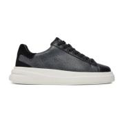 Multi Leren Sneakers - Elba Guess , Black , Heren