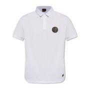 Polo shirt met logo Emporio Armani EA7 , White , Heren