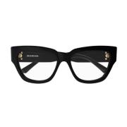 Vlinder Frame Bril Bb0326O Everyday Balenciaga , Black , Dames