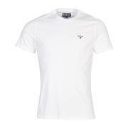 Witte T-shirts en Polos Barbour , White , Heren