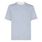 T-Shirts Brunello Cucinelli , Blue , Heren