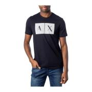 T-Shirt Color 8Nztck Z8H4Z Armani Exchange , Blue , Heren