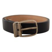 Vintage Metalen Gesp Riem Dolce & Gabbana , Black , Heren