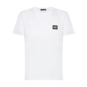 Stijlvol Wit T-shirt voor Heren Dolce & Gabbana , White , Heren