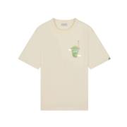 Antieke Witte Ice Vendor T-Shirt Filling Pieces , Beige , Heren