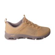 Beige/Lila Glide-Step Dames Sneaker Skechers , Beige , Dames