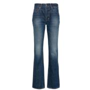 Boot-cut Jeans Tom Ford , Blue , Dames