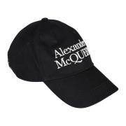 Zwart/Ivoor Baseball Cap - Heren Accessoires Alexander McQueen , Black...