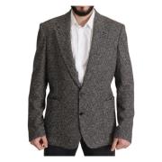 Veelzijdige Katoenen Blazer voor Heren Dolce & Gabbana , Gray , Heren