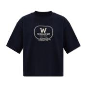 Oversized T-shirt Woolrich , Blue , Dames