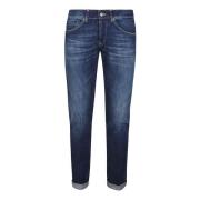 Blauwe Denim George Jeans Dondup , Blue , Heren