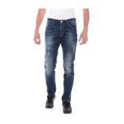 Klassieke Denim Jeans voor Mannen Daniele Alessandrini , Blue , Heren