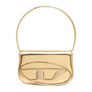 1DR - Iconic shoulder bag in mirrored leather Diesel , Yellow , Dames