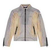 Nylon jacket with contrast detailing Diesel , Gray , Heren