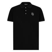 Zwarte T-shirts en Polos Dsquared2 , Black , Heren