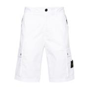 Casual Shorts Stone Island , White , Heren