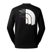 Grafische Katoenen Sweater The North Face , Black , Heren