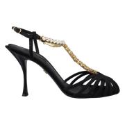 High Heel Sandals Dolce & Gabbana , Black , Dames
