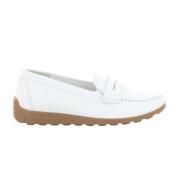 Stijlvolle witte loafers voor vrouwen Waldläufer , White , Dames