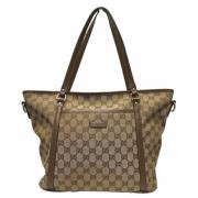 Pre-owned Canvas gucci-bags Gucci Vintage , Brown , Dames