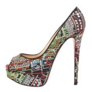 Pre-owned Satin heels Christian Louboutin Pre-owned , Multicolor , Dam...