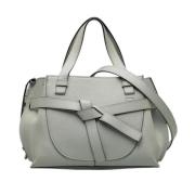 Pre-owned Leather shoulder-bags Loewe Pre-owned , Gray , Dames