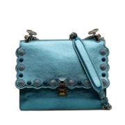 Pre-owned Leather crossbody-bags Fendi Vintage , Blue , Dames