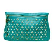 Pre-owned Leather clutches Jimmy Choo Pre-owned , Green , Dames