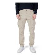 Tapered Trousers Replay , Beige , Heren