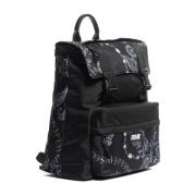 Stijlvolle Leren Tas Versace Jeans Couture , Black , Dames