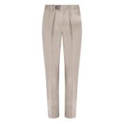 Slim-fit Trousers White Sand , Beige , Dames