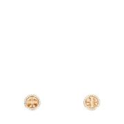 Gouden Kristal Metalen Oorbellen Tory Burch , Yellow , Dames