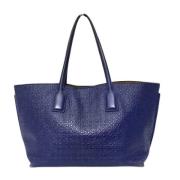 Pre-owned Leather totes Loewe Pre-owned , Blue , Dames