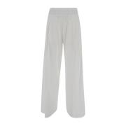 Wide Trousers Semicouture , White , Dames